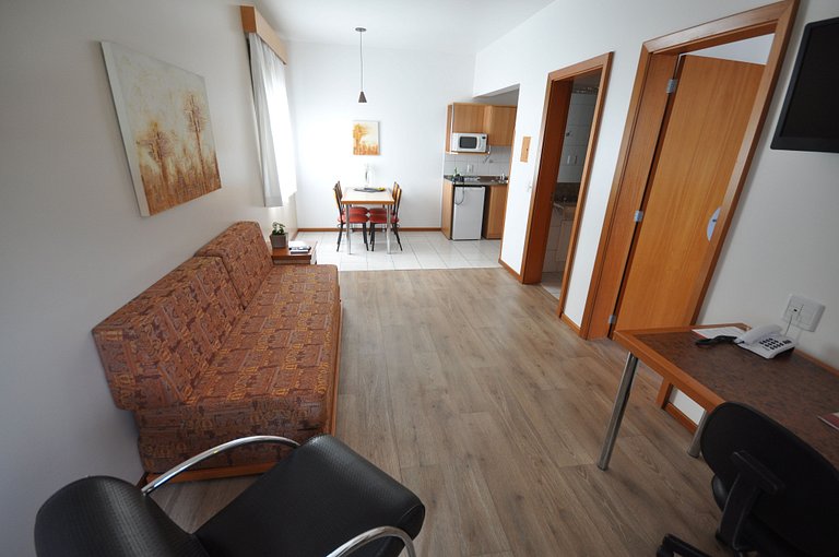 Apartamentos de um quarto com cama de casal