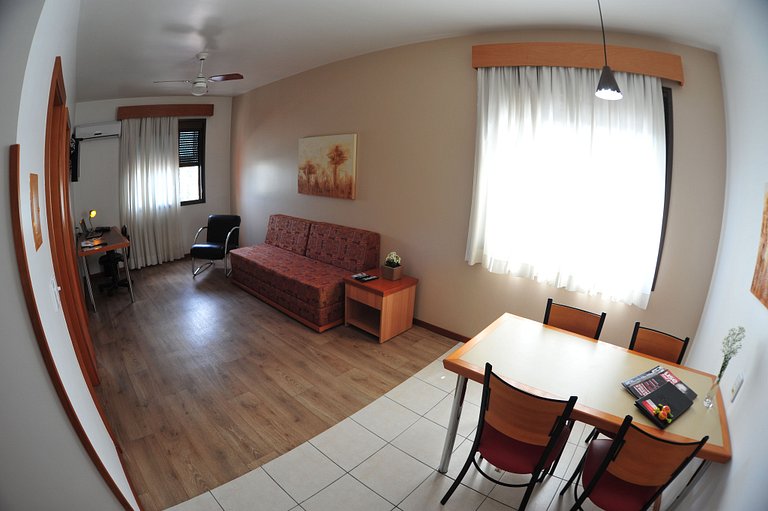 Apartamentos de um quarto com camas de solteiro